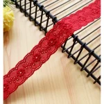 Embroidery Flower Hollow Cotton Cloth Lace Trim, Fabric Clothes Cuffs, Skirt Hem Accessories, 5Yard, 2.7cm Wide 5
