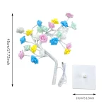 36LED/108LED Table Lamp, Rose Light String, Tree Night Lights, USB Powered Lighting, for Girls Lover Party Camping Summer  Decor 5