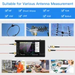 2022 Brand New 10k-1.5GHz NanoVNA-H4 hugen 4inch Vector Network Analyzer HF VHF UHF Antenna Analyzer V4.3 with SD Card Slot 2