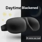 3D Blindfold Eye Mask Without Nose Lunch Break Sleep Students Eye Cover Soft Eye Patch Breathable Skin-Friendly Eyepatch For Nap 2