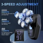 Sejoy 6-in-1 7D Head Shavers for Bald Men Electric Razor with Nose Hair Trimmer Waterproof Multifunctional Men Grooming Kit 5