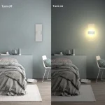 Modern minimalist wall lamp, indoor LED wall light, aluminum acrylic hardwire, bedroom living room corridor staircase Sconces 4