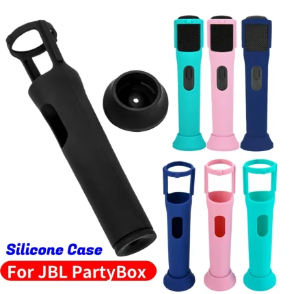 Silicone Case For JBL PartyBox Wireless Microphone Anti-Rolling Protective Case Microphone Cover For JBL PartyBox Accessories