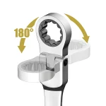 Flex-head Ratcheting Wrench Set,1Pcs Metric 6-24mm Chrome Vanadium Steel Universal Spanners for Car Repair Hand Tools 4