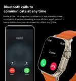 LAXASFIT Smartwatch Bluetooth Talk Smartwatch Message Alert Heart Rate Monitor Sports Watch for Android IOS Men Women 5