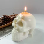 Halloween Ornament Silicone Candle Mold DIY Handmade Skull Scented Candle Soap Plaster Resin Casting Molds Home Decor Craft Gift 2