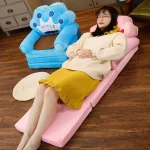 Sofas Children Sofa Cute Cartoon Lazy Folding Small Sofa Bed Girl Princess Baby Toddler Dual-purpose Child Seat  Sofas Princess 6