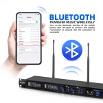 Debra UHF IEM ER-202 Wireless In Ear Monitor System Stage Audio With Multiple Transmitter For Stage Performance Singer 4