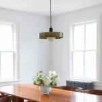 Nordic Retro Glass Chandelier Medieval pendant light  simple modern creative glass bedside lamp retro green pendant light 2