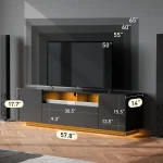 GALAXHERO TV Stand for 65 Inch TV Entertainment Center with Storage Cabinet Modern TV Console for Living Room with Ample Storage 3
