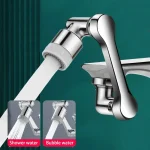 Stainless steel Robotic Arm Extension Faucet Aerator 1080 °Swivel 2 Modes Water Tap Nozzle Faucet Extender Kitchen Mixer Aerator 6