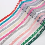 5 /10Yards Multi Colored Cotton Lace Trims Ribbon DIY Clothes Hometexile Edge Embellishement Handmade Cotton Fabric Material 6