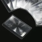 10PCS Magnifiers Credit Card Shape 3 X Transparent Magnifier Magnification Magnifying Fresnel LENS Made of Plastics 2