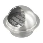 Stainless Steel Vent Cap Rainproof Exterior Wall Air Outlet Grille Round Heating Cooling Vent Cover 75/80/100/20/150/160MM 2