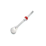16cm 19cm Stainless Steel 304 Straw Spoon Colored Bead Tea Filter Yerba Mate Bombilla Reusable Coffee Spoons Milk Drinking 5