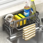 Kitchen Shelf Cleaning Cloth Storage Draining Rack Household Detergent Sponge Rack Water Sink Water Sink Water Sink Artifact 5