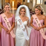 1Set Rose Gold Team Bride To Be Satin Sash Bachelorette Party Decoration Girls Hen Party Wedding Bridal Shower Decor Supplies 4