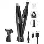 Mijia Electric Nose Ear Hair Trimmer for Men Painless Rechargeable Sideburns Eyebrows Beard 3 in 1 Hair Clipper Shaver 3