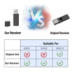 USB Receiver For Xbox One 2nd Generation Controller PC Wireless Adapter for Windows7/8/10 Laptops Wireless Controller Adapter 6