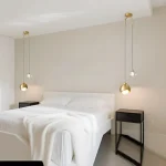 Bedroom Bedside Hanging Pendant Lamp Glass ball LED Chandelier Lighting Ceiling Modern Interior Home Decor Lights Dining Kitchen 4