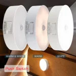 Motion Sensor Light USB Rechargeable Night Light LED Lamp for Kitchen Bedroom Stairs Hallway Cabinet Closet Wardrobe Nightlight 4