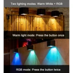 Solar Lights for Outdoor Solar Wall Lights Garden LED Solar Light Wireless Waterproof Fence Lighting for Porch Path Garage 5