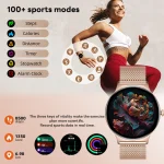 2026 New 7.9MM Ultra Thin Smart Watch Women Screen Always Display Time Sports Bracelet Bluetooth Call Fashion Smartwatches ios 6