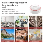 Tuya WiFi ZigBee Alarm Siren Sensor Detector Sound And Light Alarm Home Security System Smart Life APP Alexa Google Assistant 5