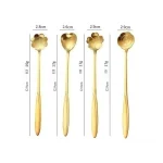 8/16 Pieces Flower Coffee Tea Spoons Stainless Steel Sugar Spoons Tea Party Flower Fancy Tableware Set Stir Bar Kitchenware 6