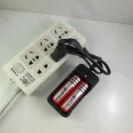 18650 Battery Charger EU Plug 2 Slots Smart Fast Charger 18650 Lithium Rechargeable Battery Charging Device DC4.2V 1A 6