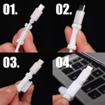 Universal Charger Cable Protector for IPhone IOS/Type C/Micro USB/Android Cable Winder Anti-Breaking Wire Protective Sleeve 2