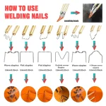 Multi-Purpose 200W Plastic Welding Gun Kit 4/6 Types Staples,With Soldering Tip For Bumper Repair Kayak Fixing & Plastic Bonding 6