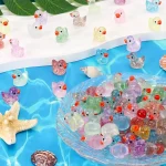 ~Glitter Miniature Resin Duck Mini Tiny Ducks for DIY Garden Micro Landscape Aquarium Potted Dollhouse Decoration Decor 3