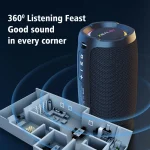 ZEALOT-S49 Portable bluetooth speaker 360°Stereo Sound 20W IPX6 waterproof wireless bluetooth   5.0 Excellent Bass Performace 2