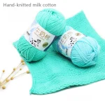 50Gram/Set Milk Cotton Yarn Crochet Line High-quality 5 Strand Milk Fiber Soft Warm Wool DIY Baby Sweater Hand Knitting Scarf 5