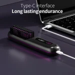 NEW Electric Ceramic Heating Straight Hair Comb Wireless Portable Negative Ion Styling Tool Rechargeable USB Straightening Brush 6