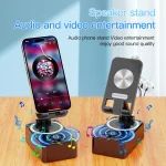 3-in-1 Bluetooth Speaker Phone Power Bank Foldable Wireless Speaker Phone Stand with Anti-Slip Pads For Video Meeting Live 3