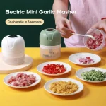 250ml Garlic Masher Crusher Electric Kitchen Food Chopper USB Portable Meat Grinder Vegetable Chopper for Kitchen Gadgets 4