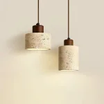 Vintage Japanese Style Wooden Pendant Lamp Chandelier for Bedroom Bedside Retro Bar Restaurant Lighting Fixture 2
