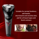 PHILIPS S1113 Electric Shaver USB Charge Stainless Steel PowerCut Blade Razor Triple Floating Head Men Fast Shave Beard Trimmer 6