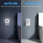 1pc Intelligent LED Induction Light Automatically Lights Up At Night, Creative Night Light 3