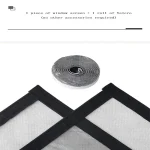 Summer, simple, black, mosquito net with multiple sizes to choose from, adhesive 2cm tape, window screen, curtain mosquito net 6