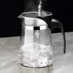 High-temperature resistant and elegant cup, household tea set, one-click tea and water filtration, glass teapot cover 2