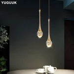Modern Bubble Crystal Pendant Lights Indoor Hanging Lamp For Dining Room Bedroom Shop Bar Cafe Drop Pendant Lamp Home Decoration