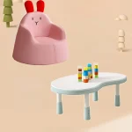 Cartoon lazy Children mini Sofa Backrest Armchair PU waterproof Kids Sofa Lovely baby bedroom Confortable Sofa Kid Furniture 6