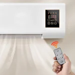 1800W Wall Mounted Air Conditioner 2-in-1 Cooling Heating Compact for Bedroom 20㎡ Quiet Operation Energy Efficient 2