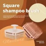 1pcs Silicone Shampoo Brush Head Scalp Massage Comb Hair Washing Comb Body Massage Shower Brush Salon Hairdressing Tool 2