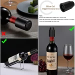 Vacuum Wine Bottle Stopper Sealed Storage Vacuum Memory Wine Stopper Push Style Bar Tools Barware Reusable Wine Cork 3