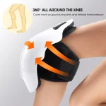 Electric Knee Massage Pad 3 Levels Wireless  3D Airbag Hot Compress Vibration Massager with Red Light Knee Massage Health Care 4
