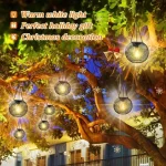Solar Lantern Outdoor, Solar Lights for Outside Decorative Outdoor Hanging Lights Waterproof Solar Lanterns, yard garden lamp 2